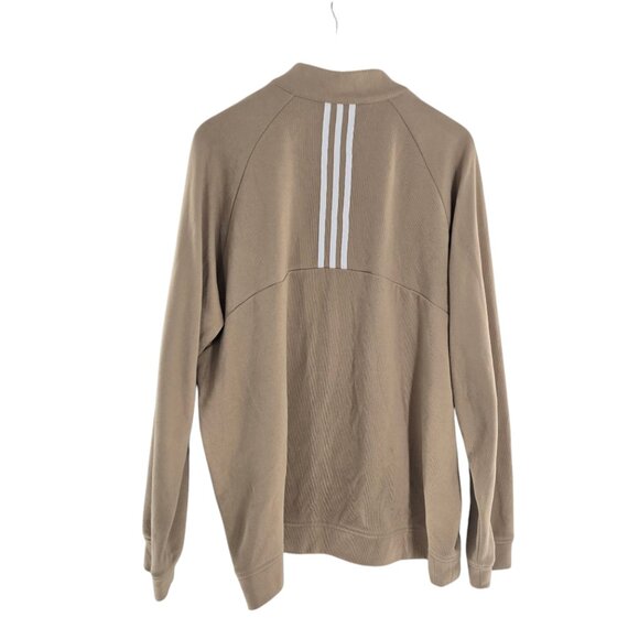 Adidas 1/4 Zip Pullover Knit Beige Golf Sweater in Men’s Size Extra Large - Picture 7 of 7
